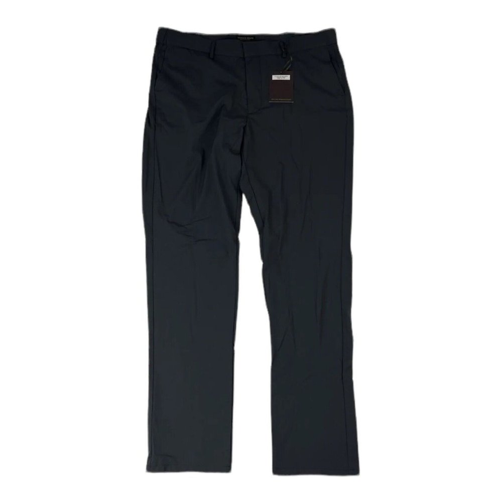 NWT Thomas Dean Performance Gray Nylon Spandex Pants Mens Size 36X32 XL‎